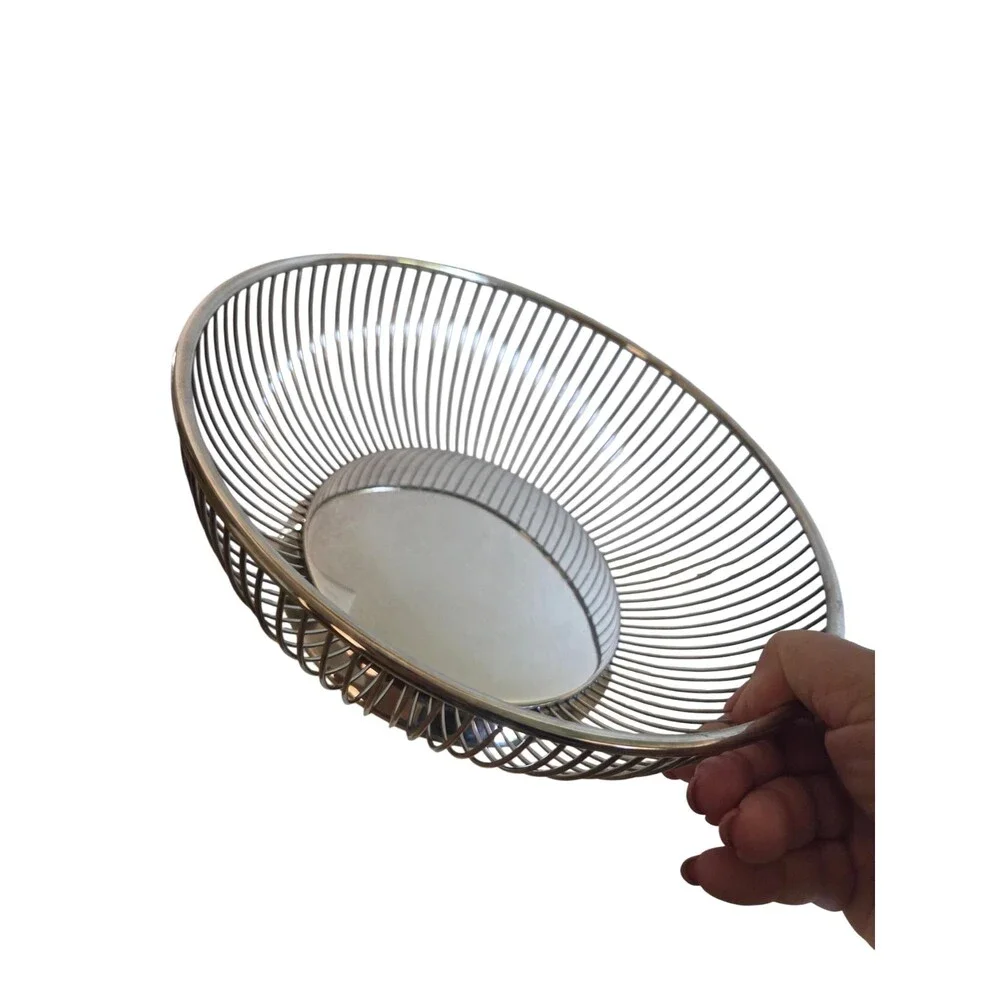 Gorham Silver Plated Wire Fruit Bowl, Vintage Basket Centerpiece
